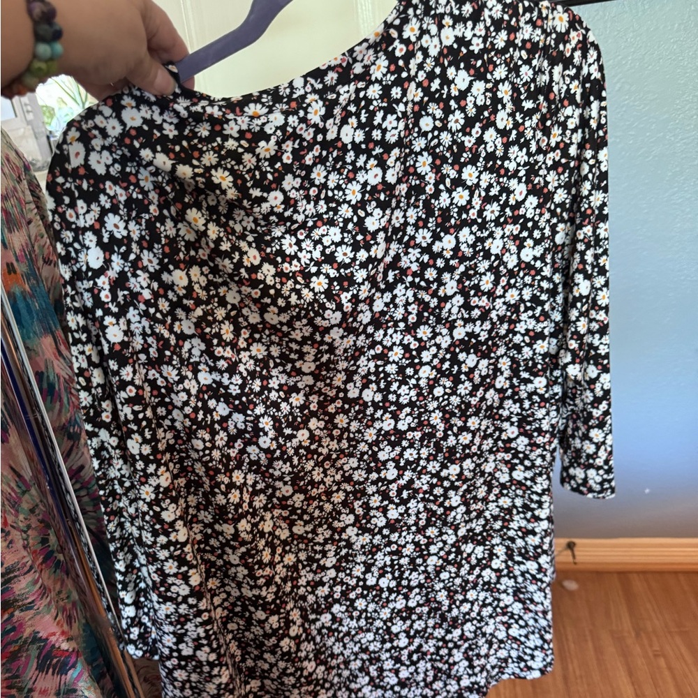 Dahlia v neck top